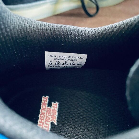 Rare Sample Adidas Campus 9 US 8.5 UK sneakers FY0488💥clear soles MXA 42 2/3 - Picture 5 of 9